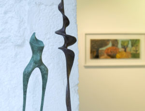 Stephen Clutterbuck, 'Woman (I/V) 2013' £600 (left), 'Helix' £600 (right)