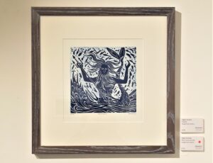 27. Angela Annesley, 'Poseidon'. Handprinted woodcut, £130