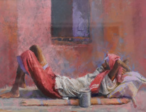 June Arnold 'Sadhu at Rest' (£800)