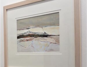 P41 Vincent Wilson 'Snow on Fields (3), mixed media, £450