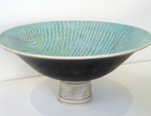 S1. Christine Feiler, 'Pedestal Bowl'. Stoneware, £240.