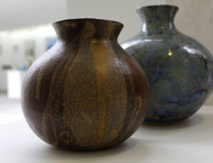 S8. Jane Yates, 'Autumn'. Coiled stoneware, £200.