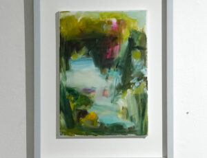p67 Edwina Broadbent 'Surface Light', oil on canvas over board, £490