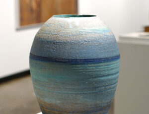 Colin Caffell 'Soft Blue Horizon, Minoan form' Stoneware £450