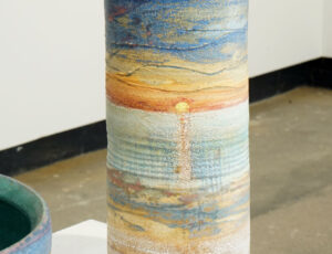 Colin Caffell 'Sunset Cylinder', stoneware, SOLD