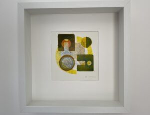 Dorrie King, ‘An Extra Stencil Crisis’, version 1,
Intaglio print, sliced oak chair leg, letterpress, hannemuhle paper,
27 x 27 cm (framed), £140