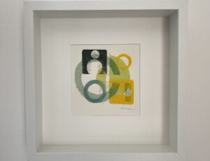 Dorrie King, ‘An Extra Stencil Crisis’, version 2,
Intaglio print, sliced oak chair leg, letterpress, hannemuhle paper,
27 x 27 cm (framed), £140