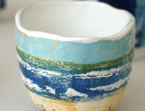 Paula Downing 'Pinched Form', ceramic slab form, £195