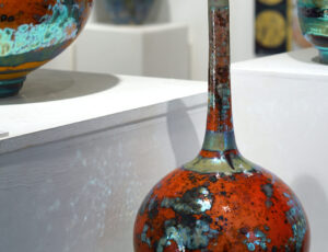 Sutton Taylor 'Long-Necked Bottle, Red' Ceramic £1,150
