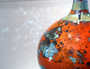Sutton Taylor 'Long-Necked Bottle, Red' (detail) Ceramic £1,150