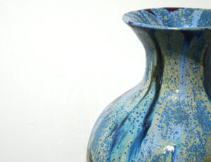 Jane Yates 'Blue Waterfall' (detail) Coiled earthware £600