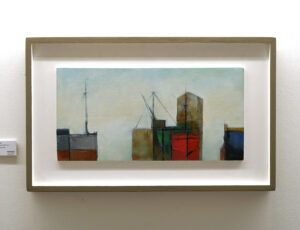 Michael Praed 'Harbour Shapes 2021 no. 2' Oil and mixed media SOLD
