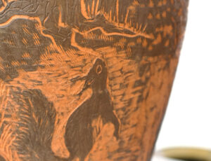Debbie Prosser 'Oak & Cornish Landscapes' Barrel Seat, Ceramic £480 each