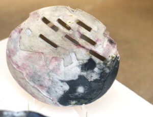 Mary English 'The Miner's Cliff Face - edition 2' Pit fired ceramic £185