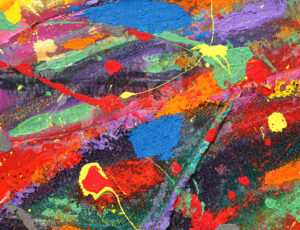 Anthony Frost 'Colour Pop' (detail) Acrylic and pumice on everything £6,500