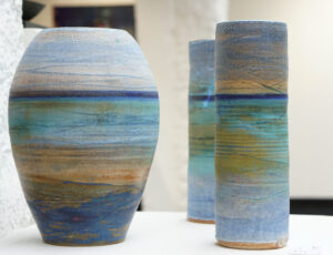 Colin Caffell 'Blue Horizon - large minoan form' Stoneware £525