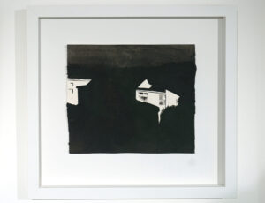 Steven Platt 'Polarity 2' Acrylic on paper. Incl. frame: 39.5 x 36.5cm. Ex. frame: 24 x 20.5cm. £175