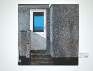 Steven Platt 'The Sea View' Acrylic on canvas 40 x 40cm SOLD