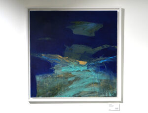 Clark Nicol 'Landscape in Blue', acrylic on board, £550