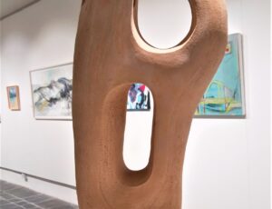 Jean Foulds, 'Listen to the Stillness'. Clay, slab-built sculpture SOLD