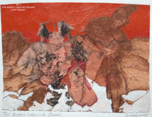 Julie Massam, 'The Arsenic Labrynth'. Mixed media on Bockingford, 14.5x20.5cm, £275