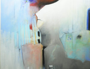 Sue Davis 'Misty Mind'. mixed media on canvas, 104cmx82cm (framed), £1200