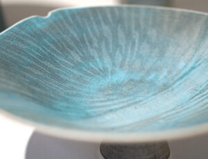 Christine Feiler 'Pedestal Bowl' Stoneware SOLD