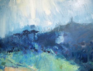 Sophie Fraser 'Pulling Me In, Carn Brea' Oil, oil pastel & graphite on canvas £2,800