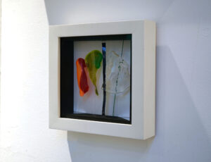 Sue Davis 'Fluorescent Flurries 1' Mixed construction 20 x 20cm £230