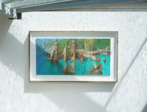 Michael Praed 'Entering the Cove Harbour (Lamorna)' Oil £8,000