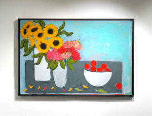 Iona Sanders 'Late Summer Table' Mixed media SOLD