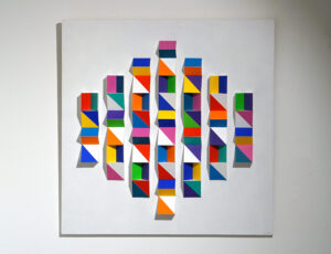 Michael Lawes 'Vertical Variations' Acrylic relief £895