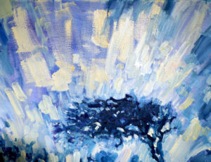Sophie Fraser 'My Cornish Tree' Oil, oil pastel & graphite on canvas £1,500
