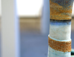 Colin Caffell 'Blue Horizon - Harbour Mouth series' Composite thrown stoneware £425