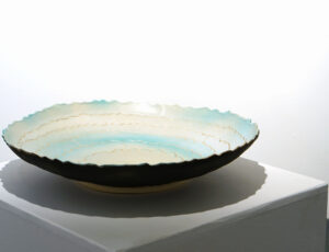 Alan DiMambro 'Green Shell Form' Stoneware clay £290