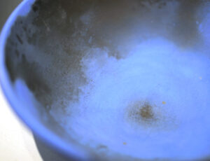 Mary English 'Bowl ('Storm Clouds Clearing' series)' Smoke fired ceramic, SOLD