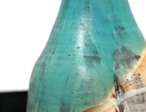 Lloyd Peters 'Conical Vase' Ceramic: Copper, Tenmoku, Shino SOLD