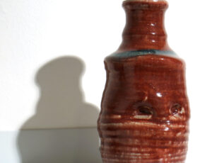 Lloyd Peters 'Magenta Bottle' Ceramic: Chrome, Cobalt £345