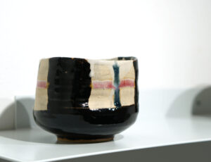 Lloyd Peters 'Teabowl' Ceramic: Cobalt, Chrome, Tenmoku £160
