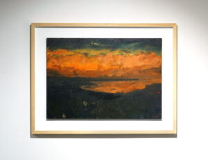 Tom Leaper 'First Light Over Cudden Point' Oil on canvas 96 x 129cm (incl. frame) £3,300