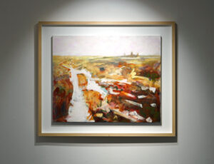 Tom Leaper 'Mizzling on the Moors' Oil on canvas 106 x 129cm (incl. frame) £3,500