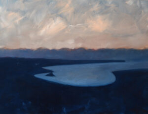 Tom Leaper 'Salmon Sky Dawn' Oil on canvas 96 x 129cm (incl. frame) £3,300
