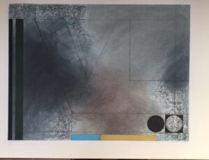 Jeff Powell 'Tin Coast August' Pastel & crayon, 84 x 66cm, £950