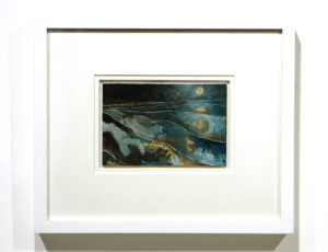 Jason Lilley 'Porthmeor Moon (St Ives)', oil on board, 26 x 31cm, SOLD