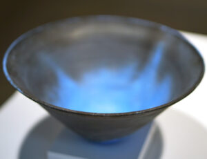Mary English 'MKE3 - Bowl', smoke fired ceramic, 6.5 x 25cm, £160