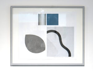 Jeff Powell 'Blue Square and Shadow. 2020', pastel and crayon, 43 x 54cm, £550