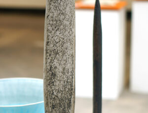 Paula Downing 'Grey Shaft', ceramic, 70 x 10 x 8cm, £395