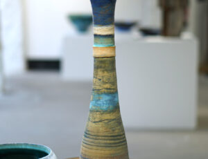 Colin Caffell 'Dark Harbour Mouth', stoneware, £450