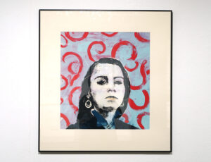 Renee Spierdijk 'Girl in Swirls' Silkscreen & monoprint, 79.5 x 74.5cm, £895