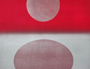 Mandi Stewart 'Red Summer Red III' Monotype, 81 x 70cm (framed), £875